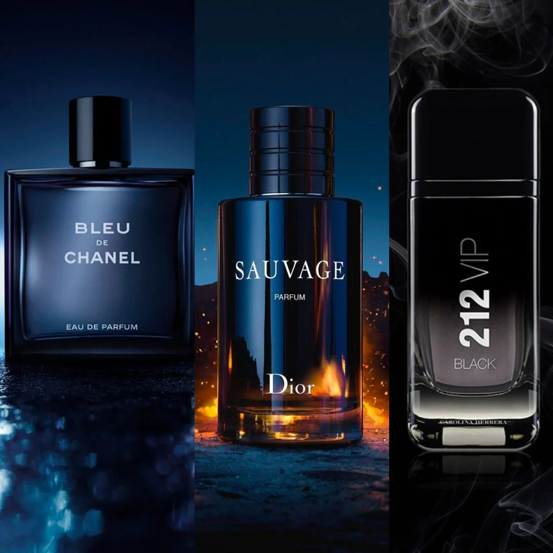 KIT 3: SAUVAGE | BLEU DE CHANEL | 212 VIP